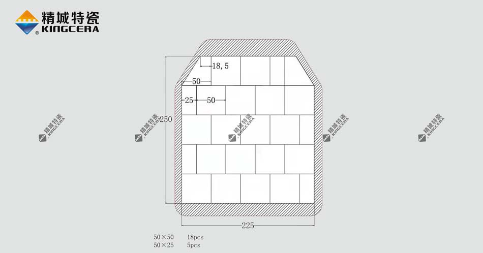 防弹插板专用陶瓷防弹片